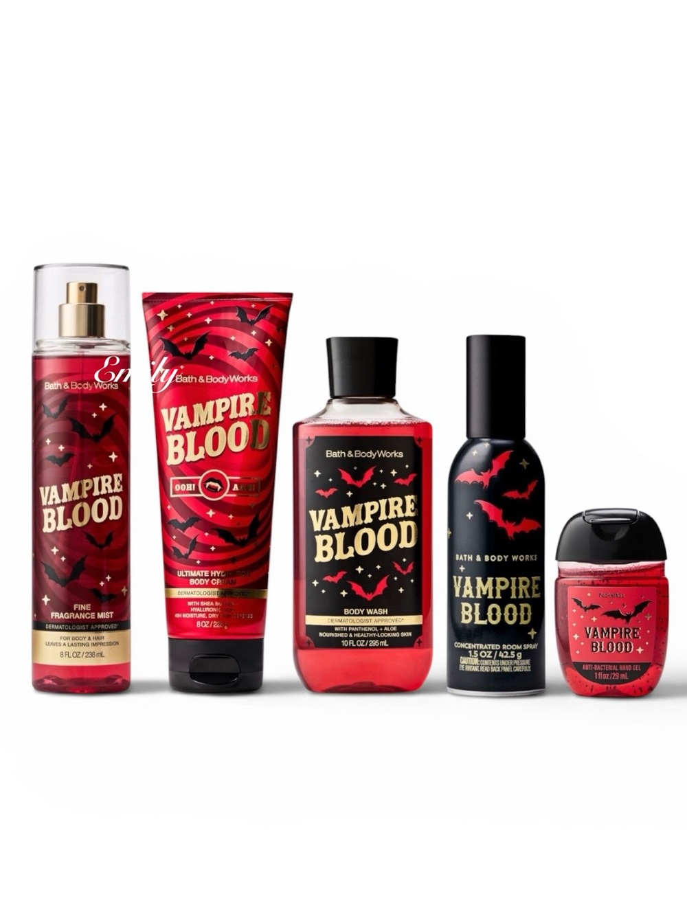 Bath & Body Works VAMPIRE BLOOD 5 Piece Collection Set Bundle 2026